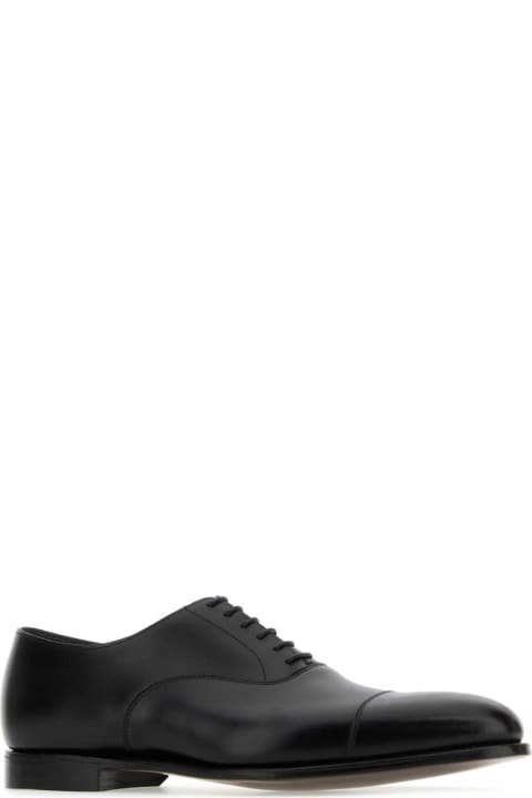 Crockett & Jones Loafers & Boat Shoes for Men Crockett & Jones Black Leather Lonsdale Lace-up Shoes