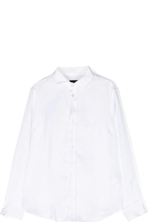 Fay for Kids Fay White Linen Shirt