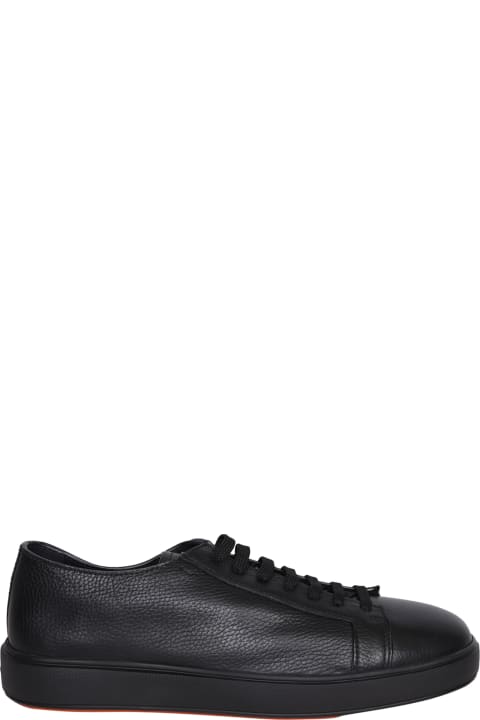 Santoni for Men Santoni Cleanic Black Sneakers