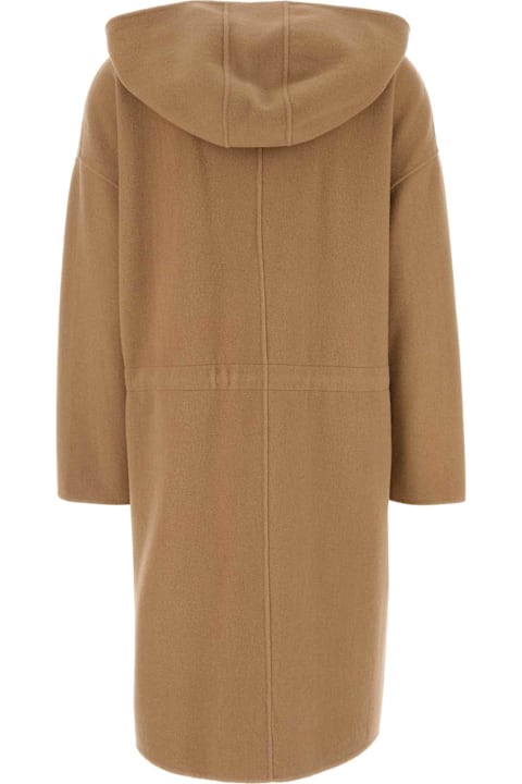 Max Mara for Women Max Mara Camel Virgin Wool Blend Miele Coat
