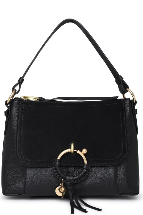 See by Chloé Totes for Women See by Chloé Black Leather Small Joan Bag