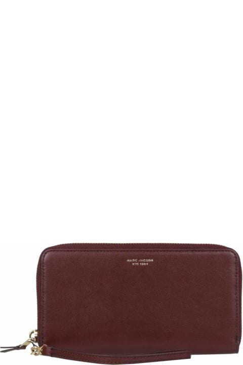 Wallets for Women Marc Jacobs Burgundy Slim 84 Continental Wristlet Wallet