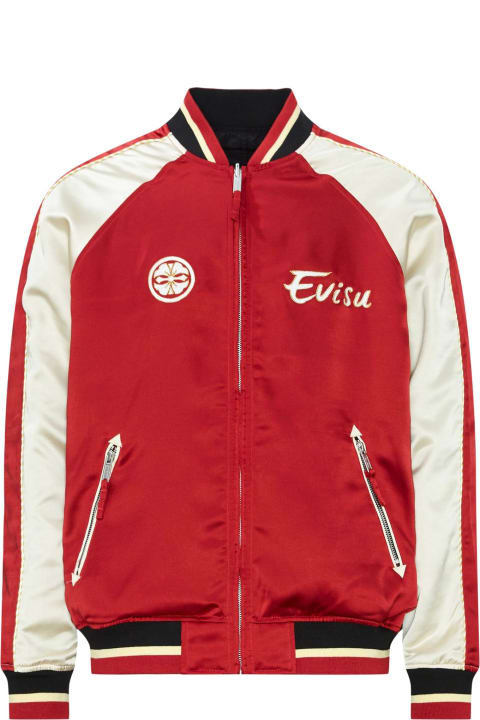 Evisu Coats & Jackets for Men Evisu Evisu Coats Red