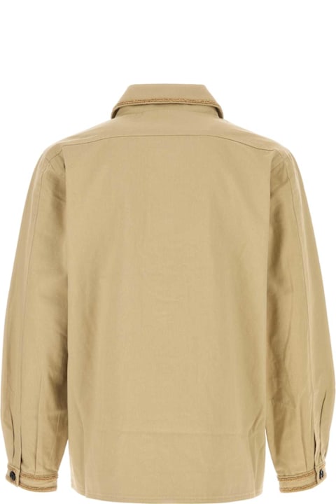 Bode for Men Bode Beige Cotton Bullion Jacket