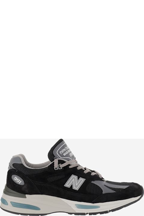 New Balance for Women New Balance 991v2 Leather And Mesh Shoes