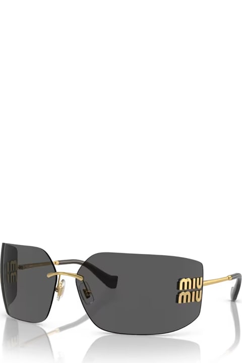 Miu Miu Eyewear Eyewear for Women Miu Miu Eyewear Mu 54ys Gold Sunglasses