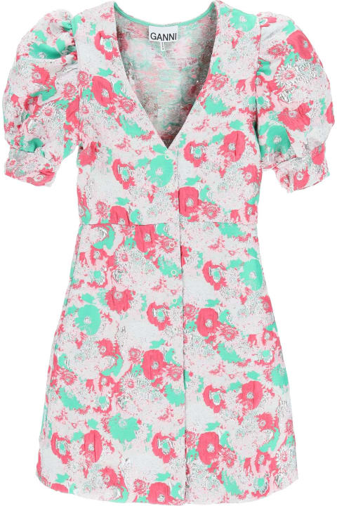 Homeware Ganni Jacquard Floral Dress