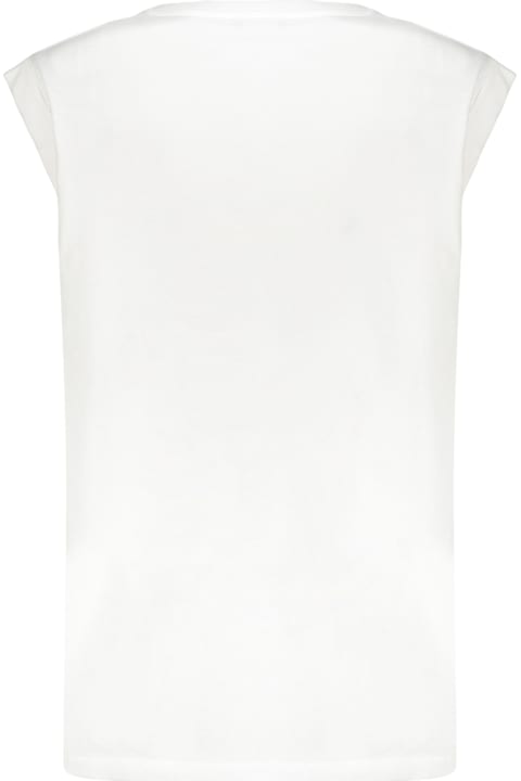 Balmain White T-shirt With Short Sleeves