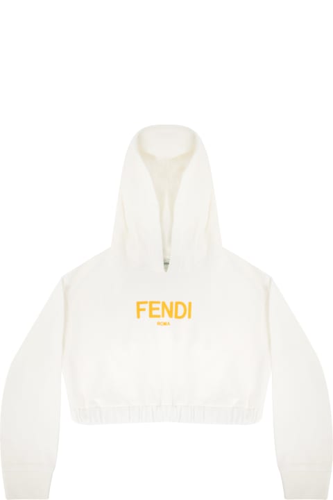 Topwear for Girls Fendi Crew Neck Sweatshirt