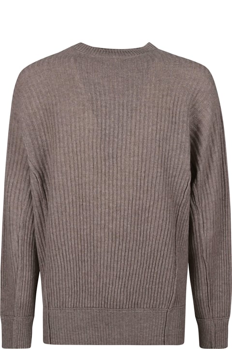 Rib Trim Crewneck Sweater