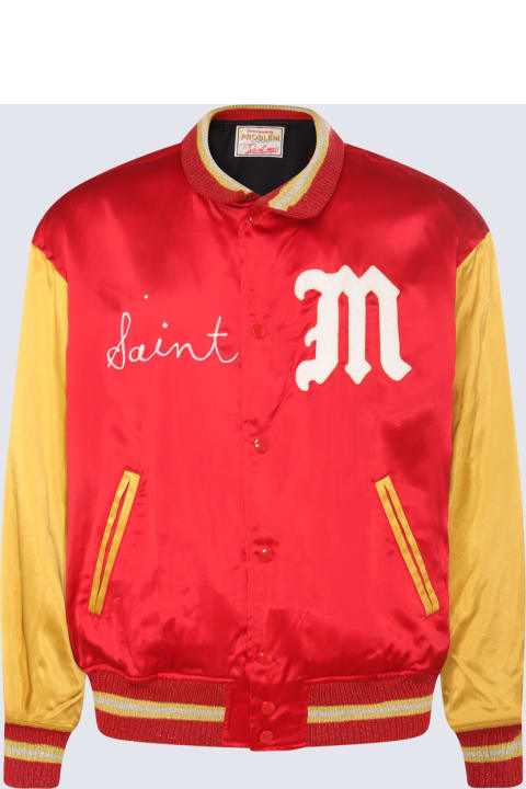 SAINT Mxxxxxx Coats & Jackets for Men SAINT Mxxxxxx Red And Yellow Casual Jacket