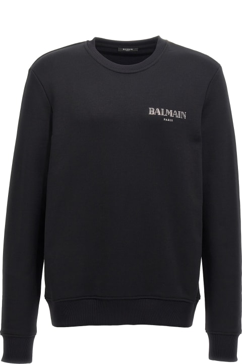Fleeces & Tracksuits for Men Balmain 'silver Balmain Vintage' Sweatshirt