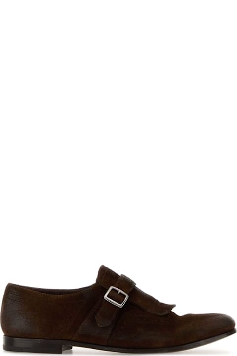 Church's Brown Suede Shanghai Lace-up Shoes