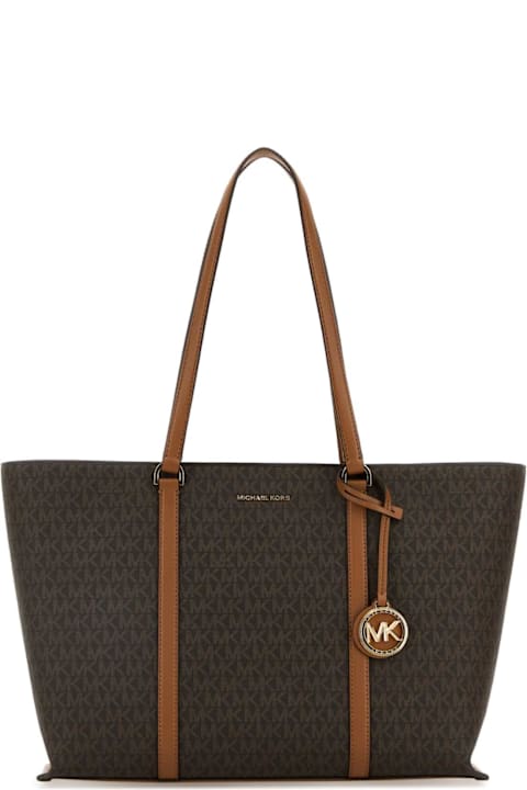 أدوات منزلية Michael Kors Printed Canvas Temple Shopping Bag