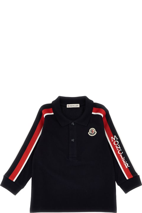 Sale for Baby Boys Moncler Polo Contrasting Bands