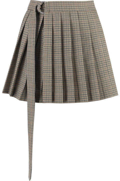 ウィメンズ Ami Alexandre Mattiussiのスカート Ami Alexandre Mattiussi Wool Mini Skirt