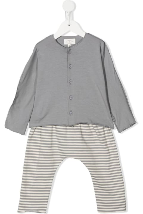 Baby Two Piece Suit In Grey Jersey