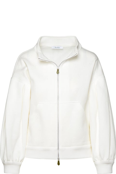 Max Mara Coats & Jackets for Women Max Mara 'gastone' White Cotton Blend Crop Jacket