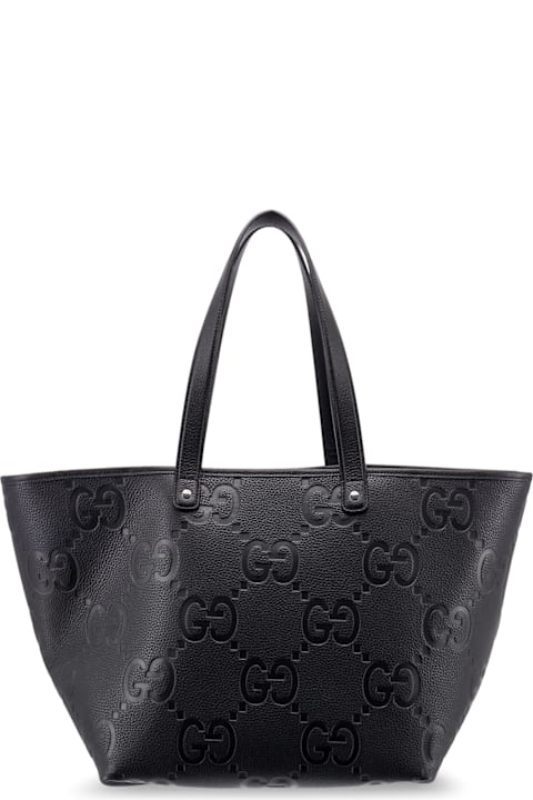 Fashion for Men Gucci Leather Shopping Bag With Jumbo Gg Motif