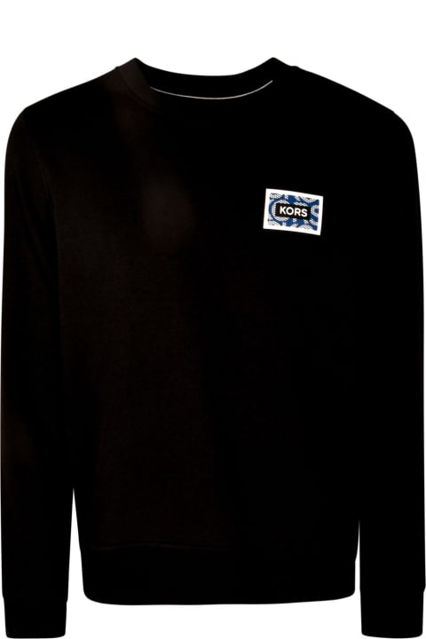Michael Kors Fleeces & Tracksuits for Women Michael Kors Logo Patched Ribbed Sweatshirt