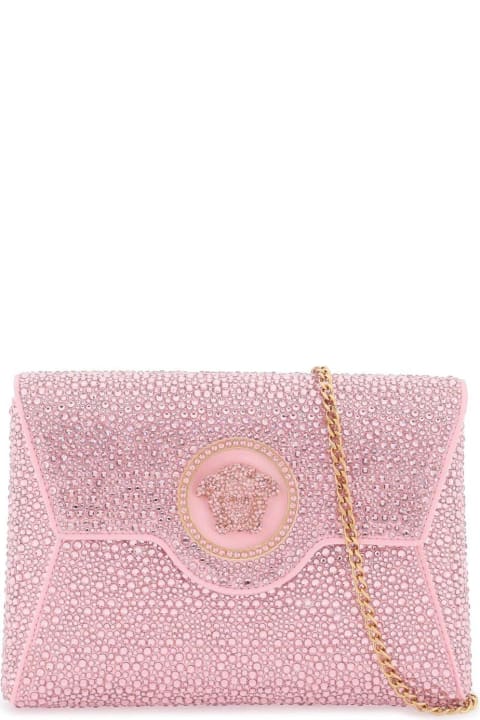 ウィメンズ Versaceのショルダーバッグ Versace Medusa Plaque Embellished Clutch Bag