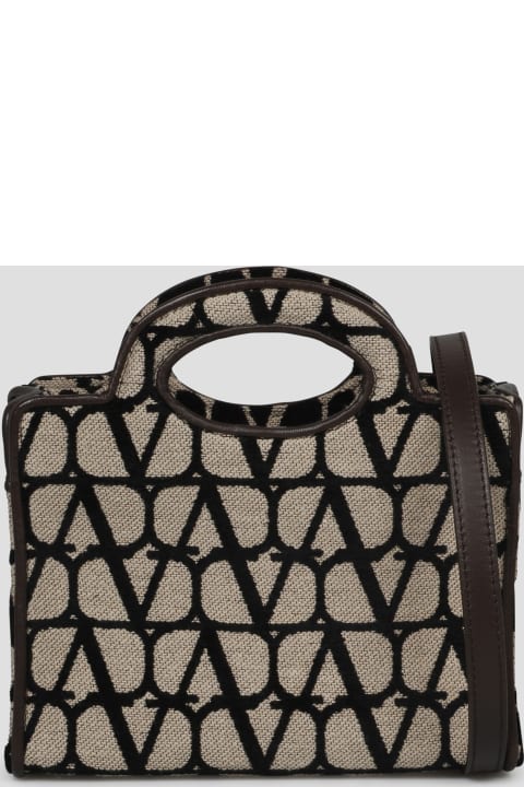 Le Troisième Mini Shopping Bag In Toile Iconographe for Woman in  Beige/black