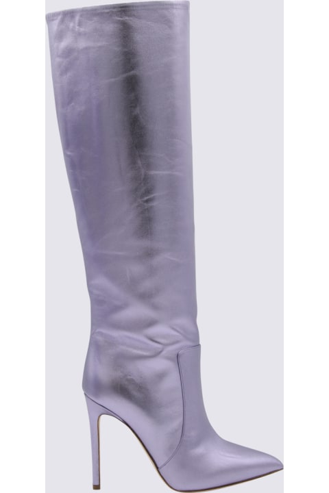 Boots for Women Paris Texas Lilac Leather Boots