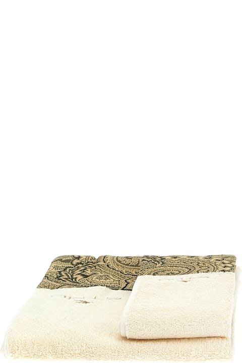  Etroالمنسوجات وأقمشة الكتان Etro Set Of 2 'bloom' Bath Towels