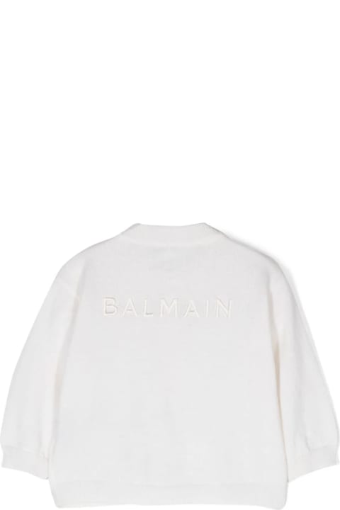 Topwear for Baby Girls Balmain Cardigan With Logo