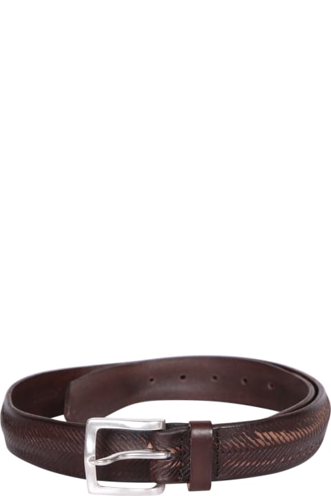 Orciani for Men Orciani Masculine Down Brown Belt
