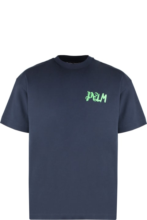 Palm Angels Topwear for Men Palm Angels Cotton Crew-neck T-shirt