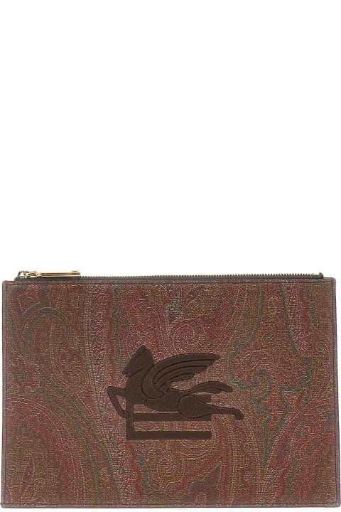 أدوات منزلية Etro Paisley Pochette With Pegaso Logo