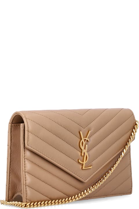 Homeware Saint Laurent Saint Laurent Cassandre Lambskin Chain Wallet