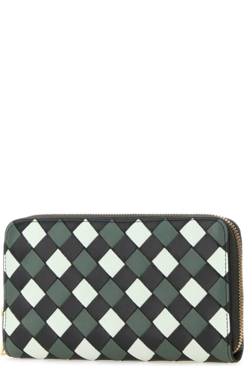 Accessories for Women Bottega Veneta Multicolor Nappa Leather Intrecciato Wallet