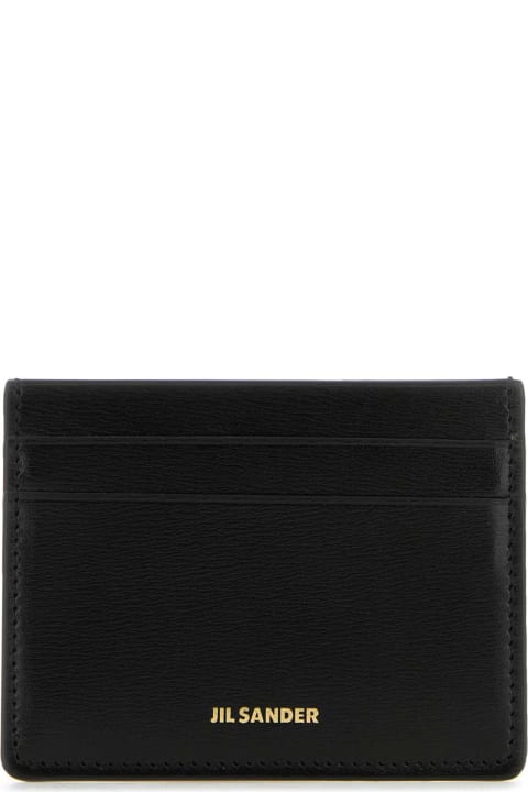 Wallets for Women Jil Sander Black Leather Card Holder