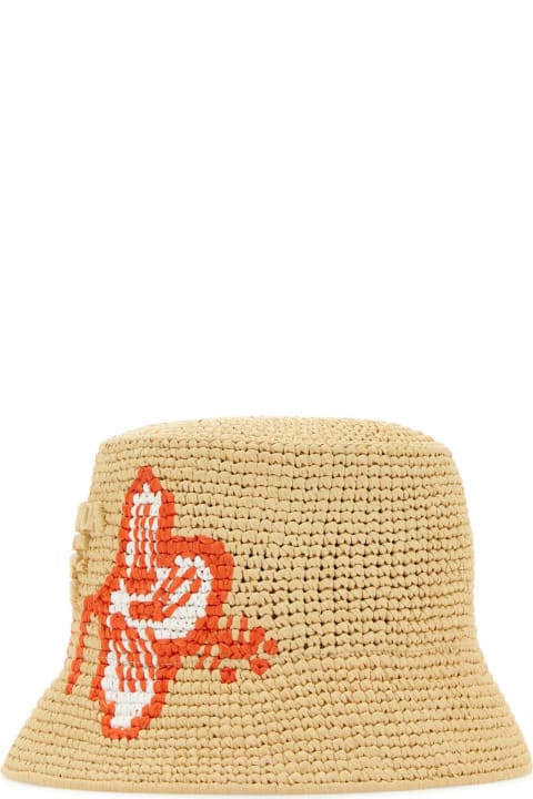 Prada Accessories for Women Prada Raffia Bucket Hat