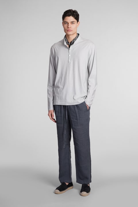 Massimo Alba Topwear for Men Massimo Alba Hawai T-shirt In Grey Cotton