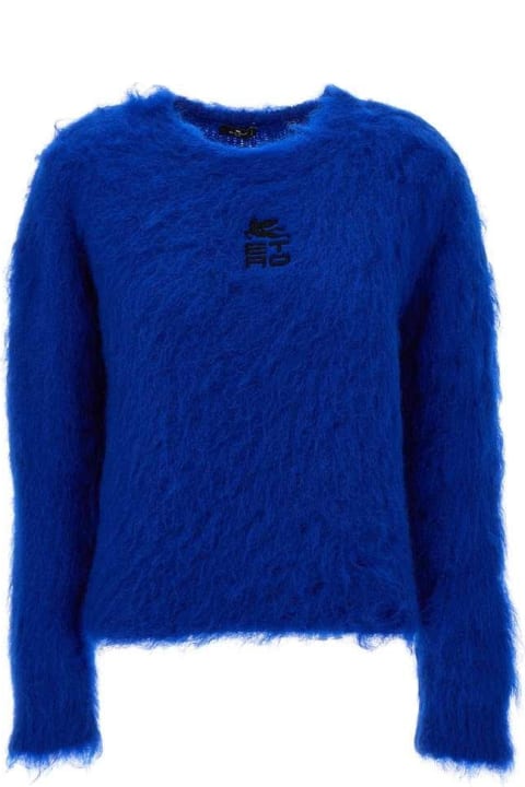 Etro Sweaters for Women Etro Logo Embroidered Crewneck Jumper