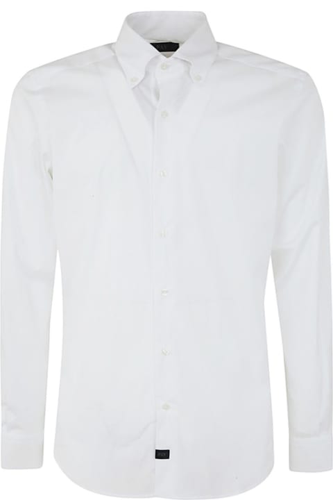 Fay Shirts for Men Fay New Button Down Stretch Popeline Shirt