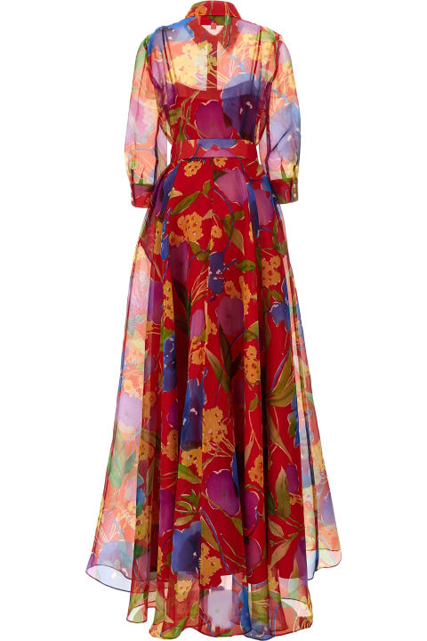 ウィメンズ Carolina Herreraのワンピース＆ドレス Carolina Herrera Floral Evening Dress