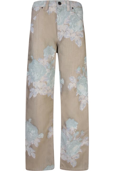 Fashion for Women Vivienne Westwood Ranch Roses Beige/light Blue Jeans