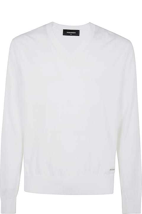 Dsquared2 Sweaters for Men Dsquared2 V Neck Knit Pullover