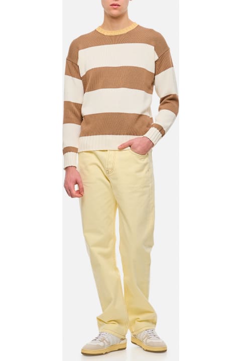 Drumohr Clothing for Men Drumohr Stripe Crewneck Sweater