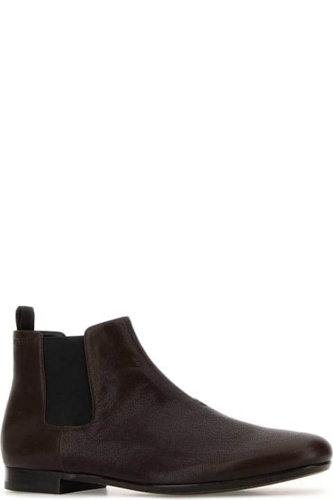 Homeware Prada Brown Leather Ankle Boots