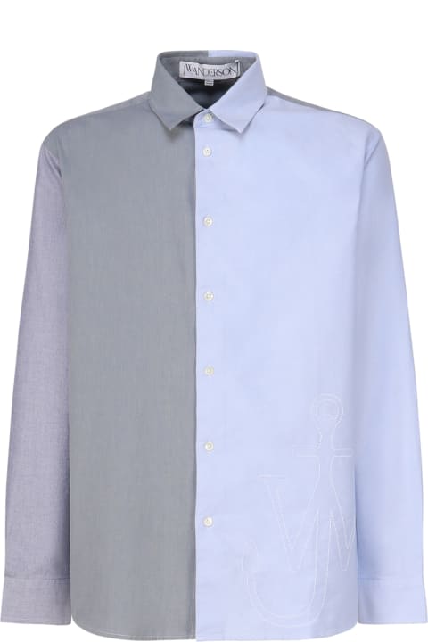 J.W. Anderson for Men J.W. Anderson Patchwork Shirt With Anchor Embroidery