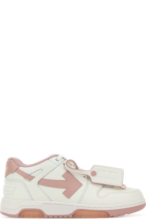 Off-White White Leather Out Of Office Sneakers