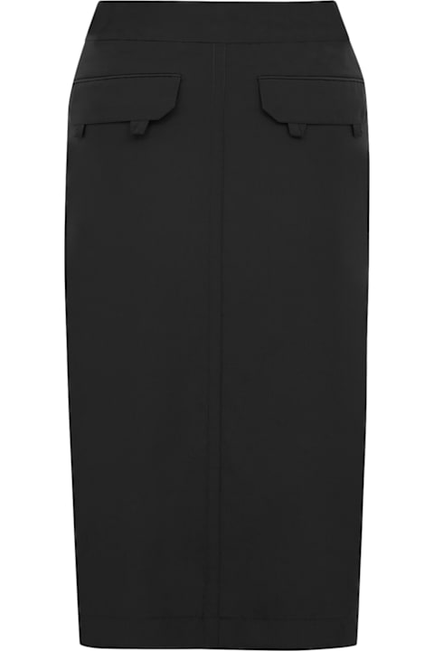 Saint Laurent Skirts for Women Saint Laurent Pencil Skirt In Silk Crêpe De Chine