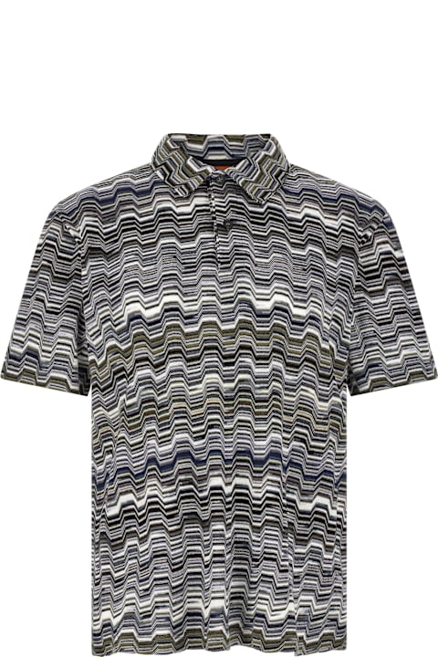 Missoni for Kids Missoni Irregular Zigzag Polo Shirt