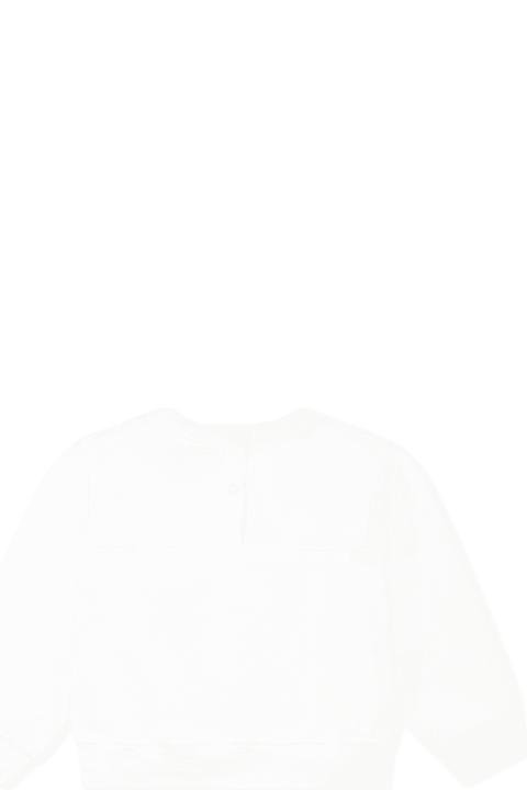 Monnalisa for Baby Boys Monnalisa White Sweatshirt For Baby Girl With Alice In Wonderland