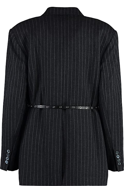 MICHAEL Michael Kors Coats & Jackets for Women MICHAEL Michael Kors Pinstripe Double Breasted Blazer